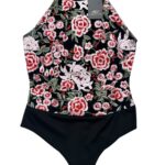 QUIZ Body Damskie Czarne Kwiatowe L - zdjęcie 1