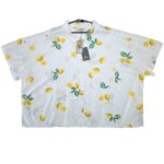 FATFACE Koszula Damska Biała Wzór Owocowy 6XL - zdjęcie 1