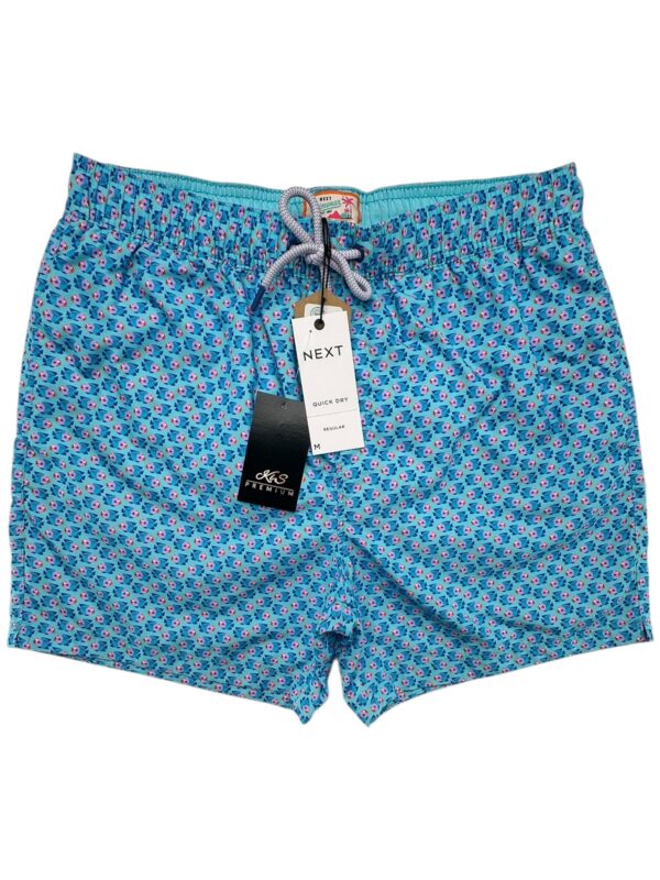 NEXT Spodenki Męskie Niebieskie Wzór M
