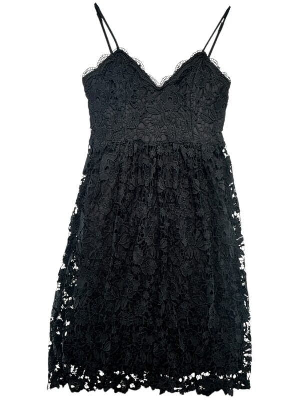 BOOHOO Sukienka Damska Czarna Koronkowa M