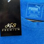 PUMA Koszulka Męska Niebieska Logo S - zdjęcie 3