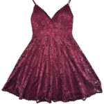 NEW LOOK Sukienka Damska Fioletowa Koronkowa L - zdjęcie 1