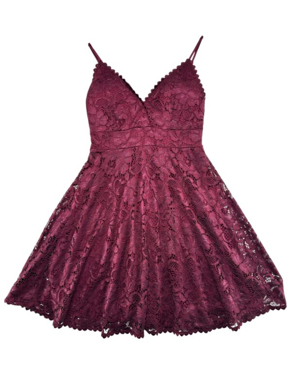 NEW LOOK Sukienka Damska Fioletowa Koronkowa L