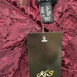 NEW LOOK Sukienka Damska Fioletowa Koronkowa L - zdjęcie 3