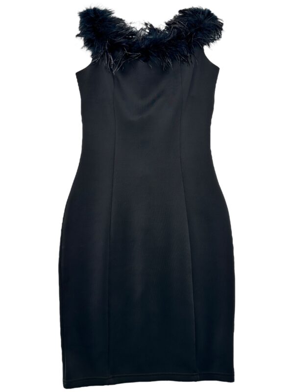 QUIZ Sukienka Damska Czarna Pióra S