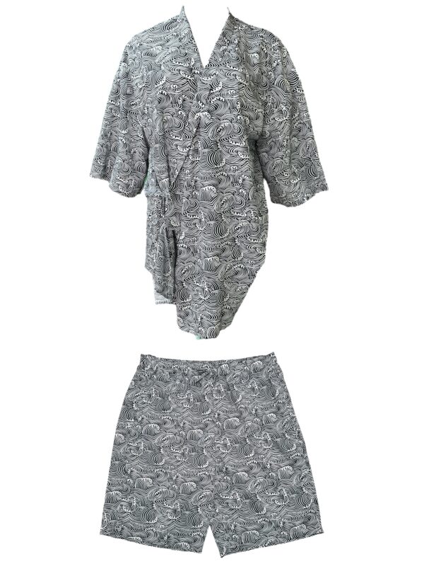 INCERUN Komplet Damski Czarny Geometryczny XXL