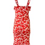 BOOHOO Sukienka Damska Czerwona Kwiatowy M - zdjęcie 2