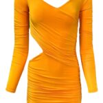 MISSYEMPIRE Sukienka Damska Pomarańczowa S - zdjęcie 1