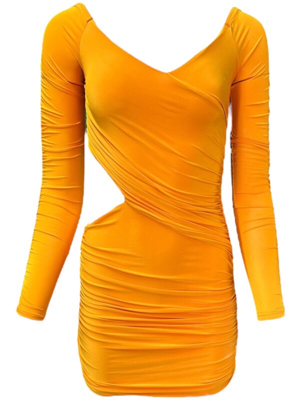 MISSYEMPIRE Sukienka Damska Pomarańczowa S