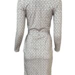 Sukienka Damska Biała Geometryczna S - zdjęcie 2