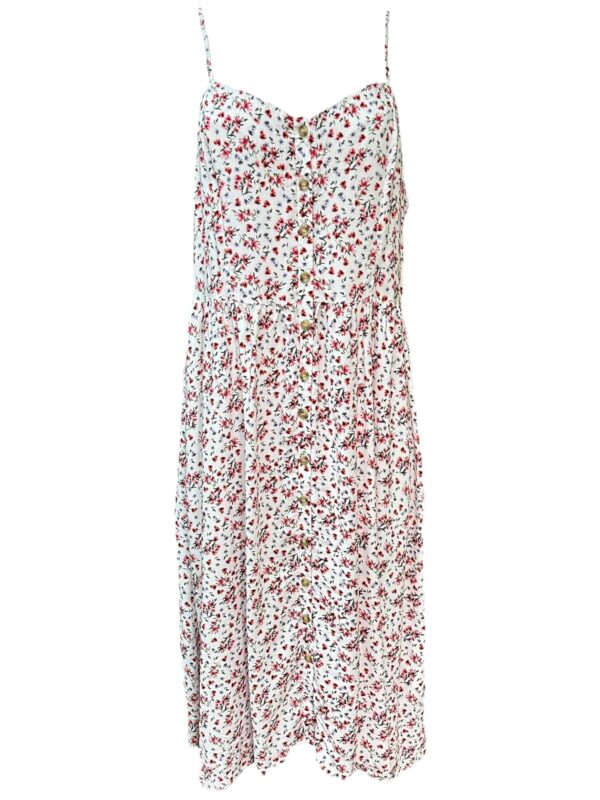 NEW LOOK Sukienka Damska Biała Kwiatowa XXL