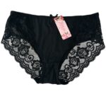 YIBIKE Majtki Damskie Czarne Koronkowe 3XL 2-Pack - zdjęcie 1