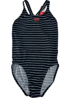 SPEEDO Strój Kąpielowy Damski Czarny Paski XXL