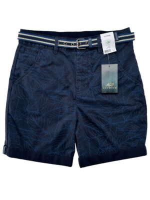 GEORGE Szorty Męskie Niebieskie Liście 146 (141 - 146 cm)