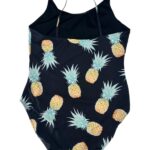 PEACOCKS Kostium Kąpielowy Damski Czarne Ananasy XL - zdjęcie 2