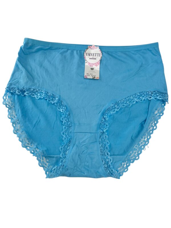 VANETTI Majtki Damskie Niebieskie Koronkowe XXL/XXXL
