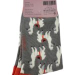 MISS SPARROW LONDON Skarpetki Damskie Szare Lama 36 Bambus - zdjęcie 2