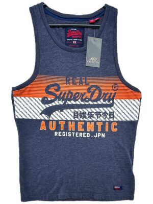 SUPERDRY Koszulka Męska Niebieska M