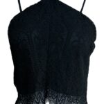 INFLUENCE Top Damski Czarny Koronkowy L - zdjęcie 1