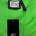 RECLAIMED VINTAGE Top Damski Zielony M - zdjęcie 3