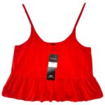 TOPSHOP Top Damski Pomarańczowy M - zdjęcie 1