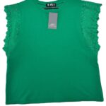 ANSWEAR LAB Bluzka Damska Zielona Koronkowe L - zdjęcie 1