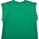 ANSWEAR LAB Bluzka Damska Zielona Koronkowe L - zdjęcie 2
