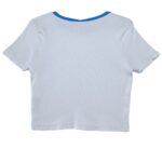 ASOS Koszulka Damska Biała Niebieski Kołnierzyk M - zdjęcie 2