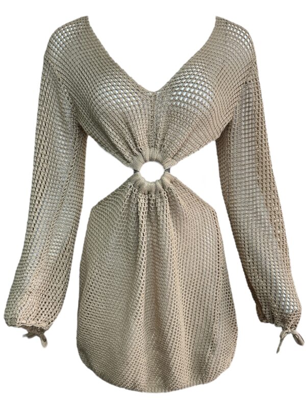 Narzuta Damska Beżowa L/XL