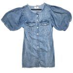 BERSHKA Sukienka Damska Niebieska L - zdjęcie 1