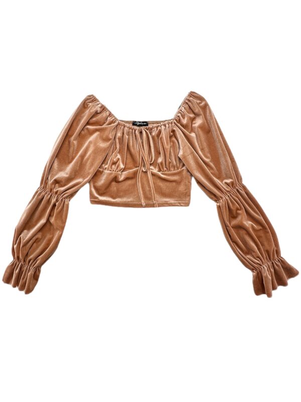 STYLEWISE Bluzka Damska Beżowa S Poliester