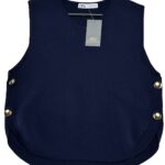 ZARA Kamizelka Damska Niebieska XL - zdjęcie 1