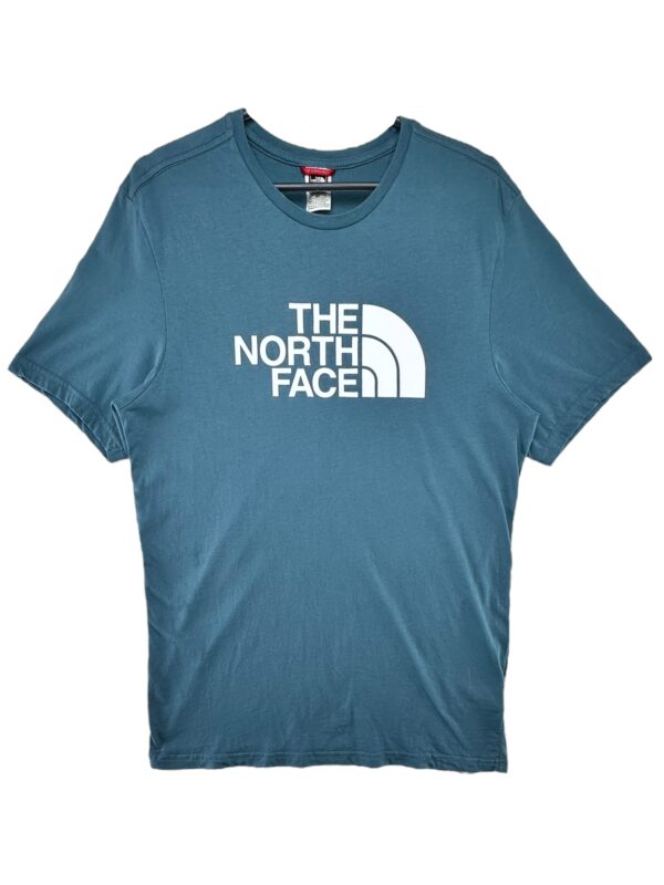 THE NORTH FACE Koszulka Męska Niebieska Odbarwienie S