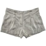 ATMOSPHERE Spodenki Damskie Beżowe Len S - zdjęcie 1