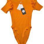 ZARA Body Damskie Pomarańczowe M - zdjęcie 1