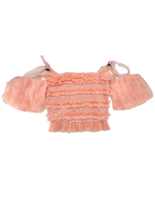 LACE&BEADS Bluzka Damska Różowa L