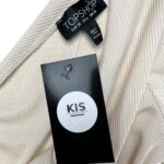 TOPSHOP Body Damskie Beżowe M - zdjęcie 3