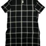 ATMOSPHERE Sukienka Damska Czarna Kratka XXL Poliester - zdjęcie 2