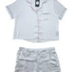 LOVE TO LOUNGE Piżama Damska Biała M KOMPLET - zdjęcie 1