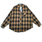 THANKS Koszula Damska Beżowa Kratka XXL - zdjęcie 1