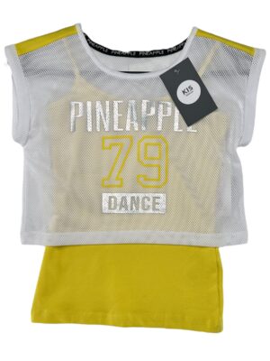PINEAPPLE Koszulka Dziecięca Żółta 113