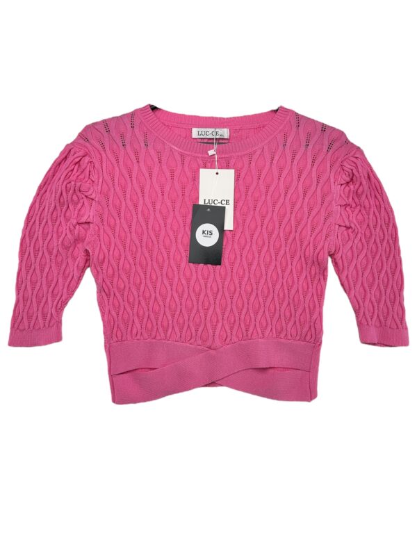 LUC-CE Sweter Damski Różowy M/L
