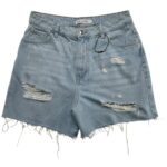 PRIMARK Szorty Damskie Niebieskie z Przetarciami L - zdjęcie 1