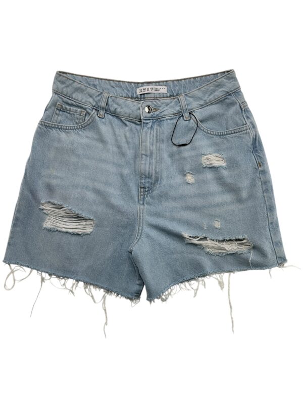 PRIMARK Szorty Damskie Niebieskie z Przetarciami L