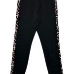 Spodnie Damskie Czarne Zwierzęcy XL - zdjęcie 1