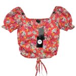 CHEMIATRY Bluzka Damska Różowa Kwiaty M - zdjęcie 1