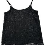 NEW LOOK Bluzka Damska Czarna Koronkowa S - zdjęcie 2