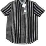 NEXT Koszula Dziecięce Czarna w Paski 146 - zdjęcie 1