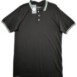 BOOHOOMAN Koszulka Polo Męska Czarna L - zdjęcie 1