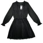 Sukienka Damska Czarna W Groszki S - zdjęcie 1